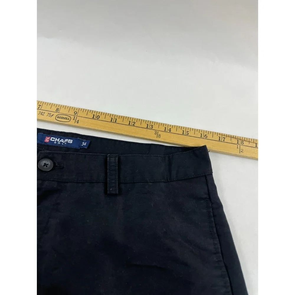 Chaps Shorts, Men's Size 34, Black, Golf, Chino